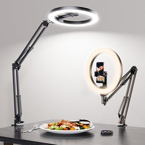 luxsure Luxsure Ring Light For Desk Overhead Phone Mount