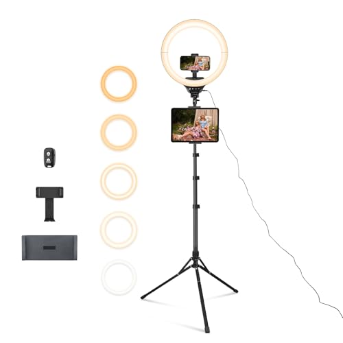 aureday Aureday iPad Ring Light With Tripod Stand 20W