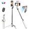 AOCHUAN Smartphone Gimbal Stabilizer Smart Face Tracking Tripod Without APP 4 in 1 Cellphone Gimbal Stabilizer for iPhoneAndroid Extended 108cm Rod with RGB Fill LightM2PRO White