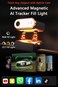 Hohem iSteady M7 Gimbal Stabilizer for Smartphone Magnetic AI Tracker Fill Light Detachable Touchscreen Remote Controller Builtin Extension Rod 500g Payload Gimbal Stabilizer for iPhone Android