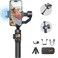 Hohem iSteady M7 Gimbal Stabilizer for Smartphone Magnetic AI Tracker Fill Light Detachable Touchscreen Remote Controller Builtin Extension Rod 500g Payload Gimbal Stabilizer for iPhone Android