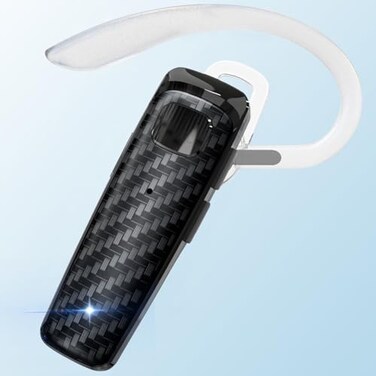 LEKOYE Bluetooth Headset CVC80 Handsfree Bluetooth Earpiece 16 Hrs Talk Time Noise Cancelling Single Ear Wireless Headset for Office Driving Compatible with iPhone Android Samsung Cellphone