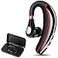 LSAPT Bluetooth Headset V50Wireless Bluetooth Earpiece with Noise Canceling Mic for Cell PhoneBusiness Earphone for DrivingTruckerOfficeSweatproof Headset for AndroidiPhoneRED