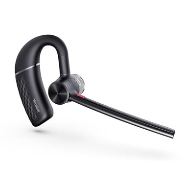 Yealink Single Ear Bluetooth Headsets BH71 LiteWireless Headset with Mic for WorkBluetooth Earpiece Connect Cell PhoneMobileLaptopsTeams ZoomMute Function