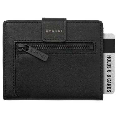 EVERKI Men RFID Blocking Wallet Slim Bifold Black
