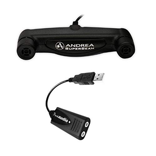 أندريا كوميونيكيشنز Andreacommunications C11021450100 Usbsa External Digital Usb Sound Card With ARRAY2s Microphone Bundl