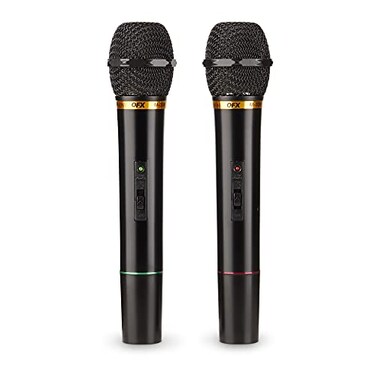 QFX M336 Wireless Dynamic Professional Microphone Twin Pack