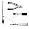 TetherTies MultiAdapter Cable Tethers Kit Nylon Coated Stainless Steel Wire Tether Cable Easy Installation Secure Remote Control Tethers Adapters Dongles More Free Crimping Tool