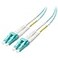 Cable Matters 40Gb OFNP Plenum Rated Multimode Duplex 50125 OM4 Fiber Cable LC to LC Fiber Optic Cable 66ft 2m