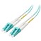 Cable Matters 40Gb OFNP Plenum Rated Multimode Duplex 50125 OM4 Fiber Cable LC to LC Fiber Optic Cable 66ft 2m