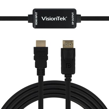 VisionTek HDMI to DisplayPort 15M Active Cable MM 900822