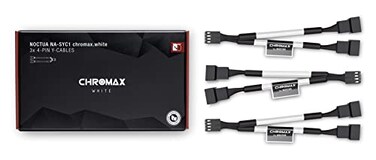 Noctua NASYC1 chromaxWhite 4Pin YCables White