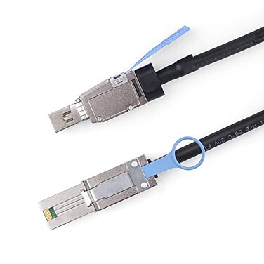 10Gtek SFF8644 to SFF8088 SAS Cable 6Gbps External Mini SAS HD to SAS 20 26Pin for RAIDServerData Center 100Ohm 1m33ft