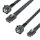 10Gtek SFF8643 to SFF8087 Mini SAS HD Cable SAS 30 to 20 Compatible with RAID Controllers Servers Backplanes and Hosts 100Ohm 08m26ft 2 Pack