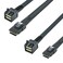 10Gtek SFF8643 to SFF8087 Mini SAS HD Cable SAS 30 to 20 Compatible with RAID Controllers Servers Backplanes and Hosts 100Ohm 08m26ft 2 Pack