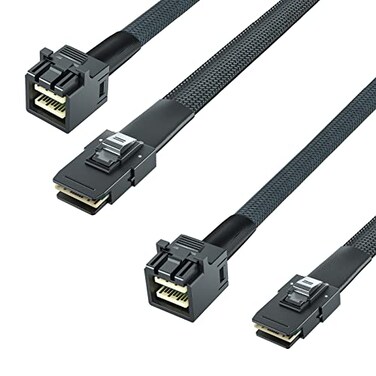 10Gtek SFF8643 to SFF8087 Mini SAS HD Cable SAS 30 to 20 Compatible with RAID Controllers Servers Backplanes and Hosts 100Ohm 08m26ft 2 Pack