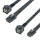 10Gtek SFF8643 to SFF8087 Mini SAS HD Cable SAS 30 to 20 Compatible with RAID Controllers Servers Backplanes and Hosts 100Ohm 08m26ft 2 Pack