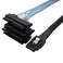CableDeconn Mini SAS 36 SFF8087 to 4 SFF8482 Connectors with SATA Power 1m