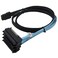 CableDeconn Mini SAS 36 SFF8087 to 4 SFF8482 Connectors with SATA Power 1m