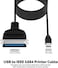 SABRENT USB to Parallel IEEE 1284 Printer Cable Adapter CBCN36