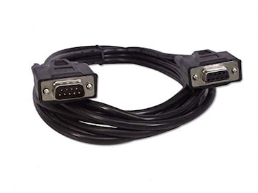YCS basics Black 6 Foot DB9 9 Pin Serial RS232 MaleFemale Extension Cable