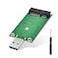 ELUTENG mSATA to USB 30 Adapter Mini SATA Converter as Portable Flash Drive External Hard Drive No Cable Needed