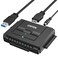 Unitek USB 30 to IDE and SATA Converter External Hard Drive Adapter Kit for Universal 2535 HDDSSD Hard Drive Disk One Touch Backup Function Included 12V2A Power Adapter