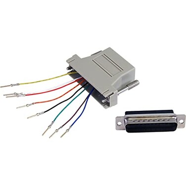 StarTech.com StarTechcom DB25 to RJ45 Modular Adapter MF Serial adapter DB25 M to RJ45 F GC258MF