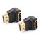 Cable Matters 2Pack Right Angle HDMI Adapter with 4K 60Hz and HDR Support 90 Degree HDMI Right Angle Adapter Black