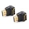 Cable Matters 2Pack Right Angle HDMI Adapter with 4K 60Hz and HDR Support 90 Degree HDMI Right Angle Adapter Black