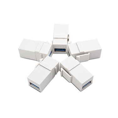 Cable Matters 5Pack USB 30 Keystone Jack Inserts Gender Changer
