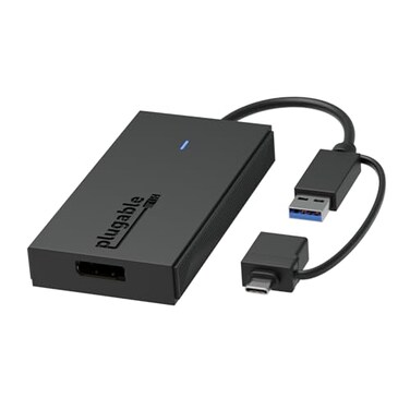 Plugable USB to DisplayPort Adapter Connect via USBC or USB 30 to Add a 2560x1440 Display Compatible with Mac M1M2M3M4 Windows and ChromeOS