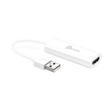 j5create USB to HDMI Display Adapter USB to HDMI 1080P Cable Converter Adapter for Windows JUA195
