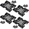 Uenhoy 4 Pcs 25 or 35 to 525 SDD HDD Mounting Bracket Hard Disk Drive Bays Holder Adapter Computer Case Adapter for PC