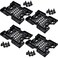 Uenhoy 4 Pcs 25 or 35 to 525 SDD HDD Mounting Bracket Hard Disk Drive Bays Holder Adapter Computer Case Adapter for PC