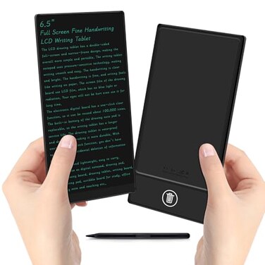 YOLIPULI LCD Writing Tablet for Adult 65 Inch Mini Full Screen Drawing Board Reusable Digital Notepad Portable Use for Office Study Teaching