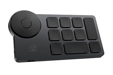 XP-Pen XPPen Mini Keydial ACK05 Wireless Shortcut Keyboard Bluetooth Programmable Express Remote Control with Dial Customized Express Keys for Drawing Tablet PC MacBook Windows Images Video Editing