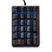 Qisan Mechanical Numeric Keypad Brown Switch Wired Ice Blue Backlight Gaming KeypadKeyboard 21 Keys Portable Mechanical Numpad Extended Layout Laptop Accessories keypad for Computer