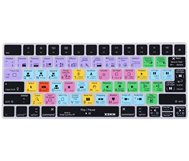 XSKN Final Cut Pro X 10 Shortcut Keyboard Silicone Cover for Apple Magic Keyboard US and EU Layout Both MLA22LLA MLA22BA
