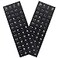 MUBUY-GOL 2 Pack Universal English Keyboard Stickers Black Background with White Lettering for Computer Laptop Notebook Desktop Replacement Computer Keyboard Stickers English
