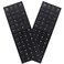 MUBUY-GOL 2 Pack Universal English Keyboard Stickers Black Background with White Lettering for Computer Laptop Notebook Desktop Replacement Computer Keyboard Stickers English