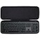 Lebakort Hard Carry Case Compatible with Logitech MX Keys S or MX Keys Advanced Keyboard Graphite case