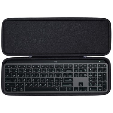 Lebakort Hard Carry Case Compatible with Logitech MX Keys S or MX Keys Advanced Keyboard Graphite case