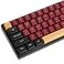 Fogruaden PBT Red Samurai Keycaps 160 Keycap Set Double Shot Keycaps CSA Profile Custom Keycap for Mechanical Keyboard
