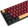 Fogruaden PBT Red Samurai Keycaps 160 Keycap Set Double Shot Keycaps CSA Profile Custom Keycap for Mechanical Keyboard