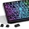 HITIME x XVX Spider Web Keycaps 60 75 100 Percent Shine Through Keycaps wIMD Tech for Mechanical Keyboards Full 118 Key Set OEM Profile Lines Backlit Side Printed Black