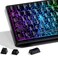 HITIME x XVX Spider Web Keycaps 60 75 100 Percent Shine Through Keycaps wIMD Tech for Mechanical Keyboards Full 118 Key Set OEM Profile Lines Backlit Side Printed Black