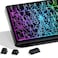 HITIME x XVX Spider Web Keycaps 60 75 100 Percent Shine Through Keycaps wIMD Tech for Mechanical Keyboards Full 118 Key Set OEM Profile Lines Backlit Side Printed Black