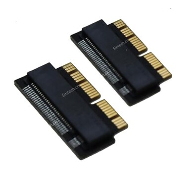 Sintech 2PcPack NGFF M2 nVME SSD Adapter Card for Upgrade MacBook Air20132016 Year and MacBook PROLate 20132015 Year
