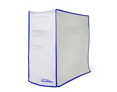 COMPUTER DUST SOLUTIONS Dust and Water Resistant Silky Smooth Antistatic Vinyl Computer CPU dust Cover 8W x18H x19D